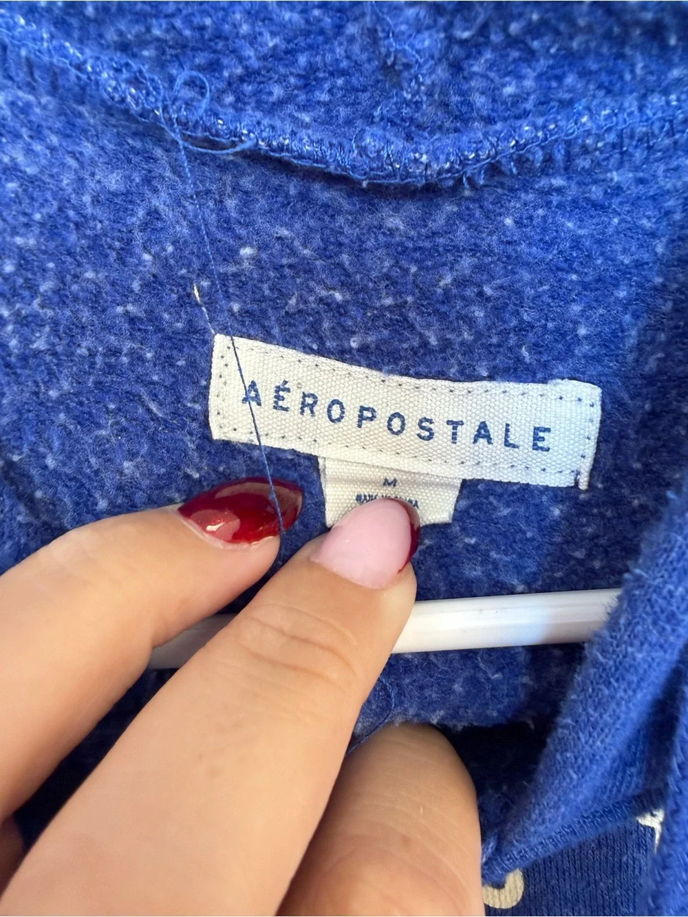 Aeropostale Royal Blue Graphic Pullover Hoodie